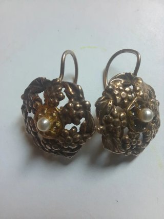 Orecchini vintage con perle