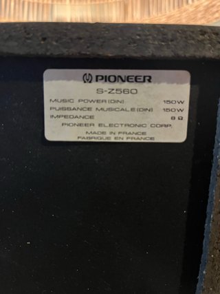 Altavoces Pioneer S-Z560 Madera