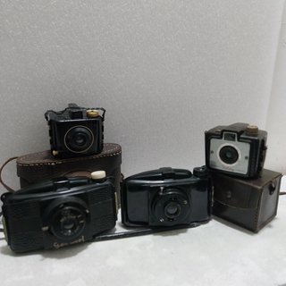 Lote 5 cámaras de fotos antiguas