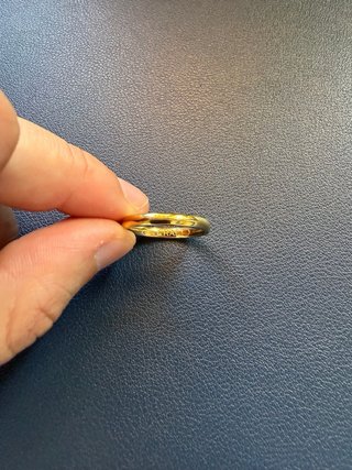 Anillo Craftd 3mm Bañado en Oro 18k talla M