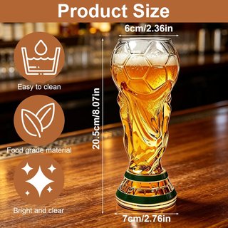 NUOVO Bicchiere di Birra Coppa del Mondo 500ml in Vetro