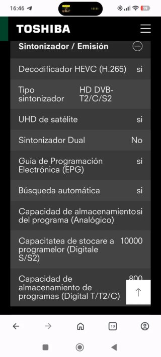Televisión Toshiba 55UL3063DG Negra