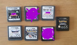Cartuchos Pokémon DS y Dragon Quest V