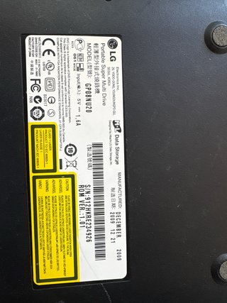Lector CD/DVD Externo LG Portable
