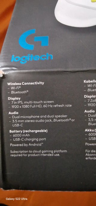 Consola Portátil Logitech G Cloud