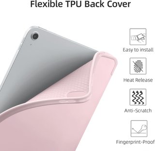 Funda iPad protección carga lápiz rosa