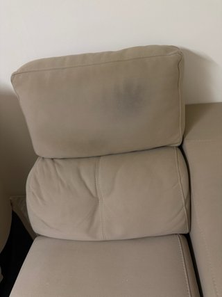 Sofá chaiselongue tela beige