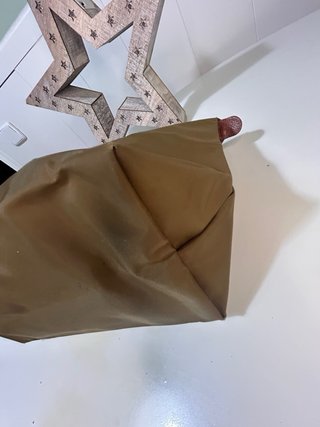 Bolso Longchamp Piel Marrón y Verde Oliva