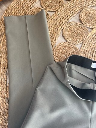 Pantalón de traje gris Mango