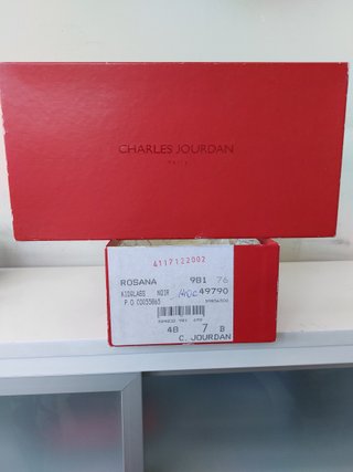 Sandalias Charles Jourdan Piel Blanco y Negro