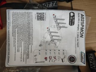 Portabicis Mottez Aranes 3 correas