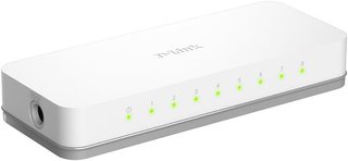 D-Link switch 8 puertos gigabit blanco