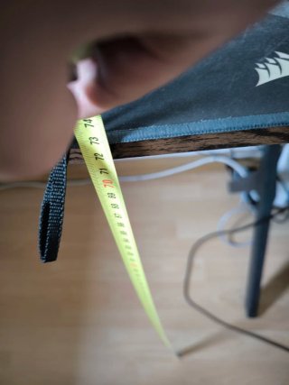 Escritorio oficina forma L 158cm Marrón/Negro