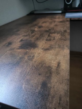 Escritorio oficina forma L 158cm Marrón/Negro