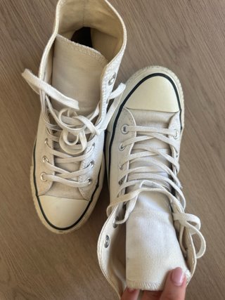 Converse All Star Plataforma Blancas