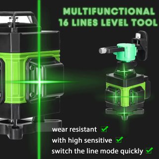 Nivel laser verde autonivelante completo