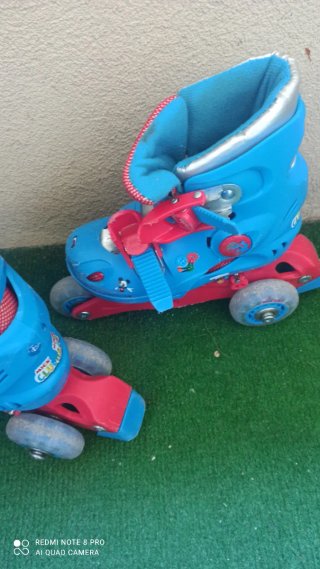 Patines y Casco Infantil Azul