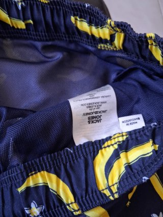 Bañador Jack&Jones Plátanos Azul y Amarillo