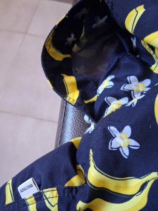 Bañador Jack&Jones Plátanos Azul y Amarillo