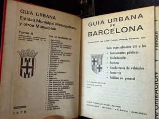Guía Urbana de Barcelona 1976 – libro vintage