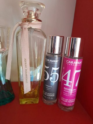 Frascos de perfume vacíos colección