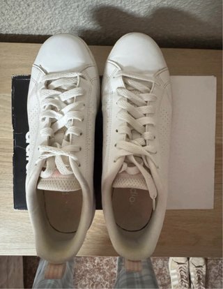 Adidas VS Advantage DB0581 Talla 39 Blanco y Rosa