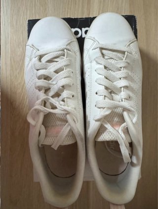 Adidas VS Advantage DB0581 Talla 39 Blanco y Rosa