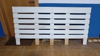 Cabezal Cama Madera Blanco 180cm