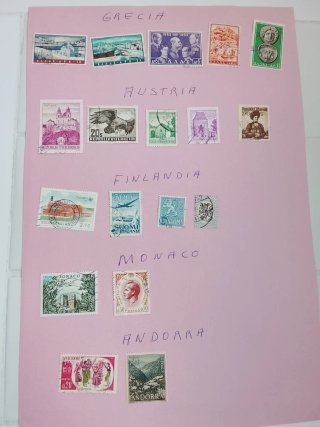 Lote sellos países europeos