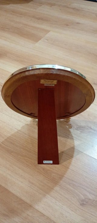 Marco de plata de ley 925 y madera
