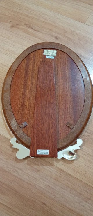 Marco de plata de ley 925 y madera
