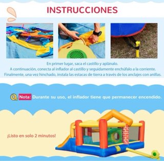 Castillo hinchable Outsunny con toboganes