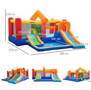 Castillo hinchable Outsunny con toboganes