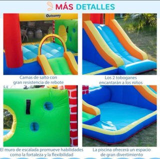 Castillo hinchable Outsunny con toboganes