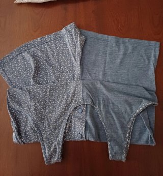 Pijama Massana  gris azuladoTalla L