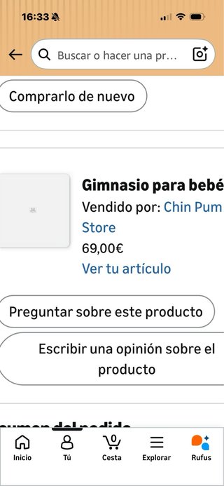 Gimnasio Madera Bebé Chin Pum