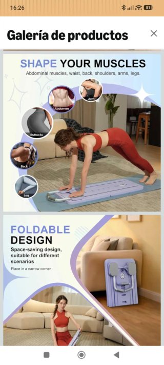 Tabla, pilates, abdominales