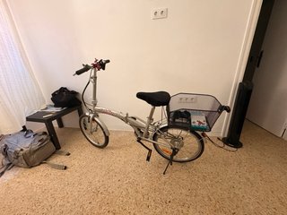 Bicicleta Plegable con Cesta