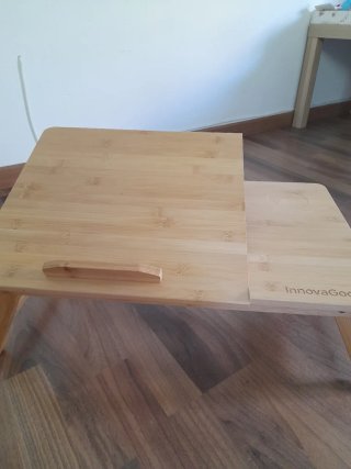 Mesa portátil bambú Innovagoods