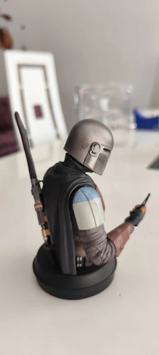 Busto Mandalorian y Grogu star wars
