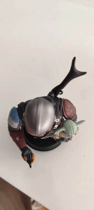 Busto Mandalorian y Grogu star wars
