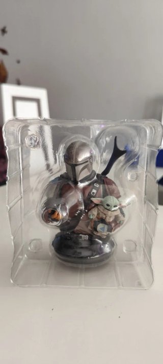 Busto Mandalorian y Grogu star wars