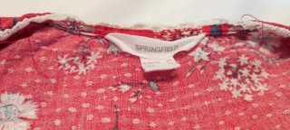 Blusa floral rossa Springfield taglia 34