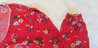 Blusa floral rossa Springfield taglia 34