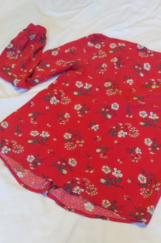 Blusa floral rossa Springfield taglia 34