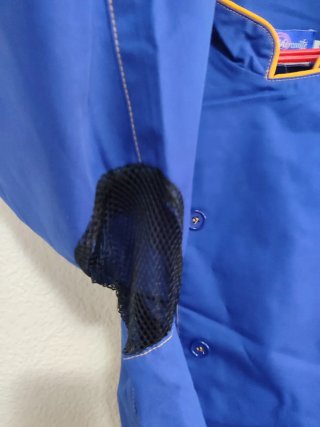 Chaqueta Cocina Mercantile Azul Doble Botonadura