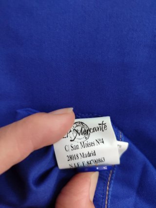 Chaqueta Cocina Mercantile Azul Doble Botonadura