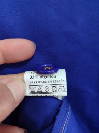 Chaqueta Cocina Mercantile Azul Doble Botonadura