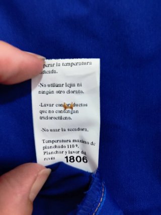 Chaqueta Cocina Mercantile Azul Doble Botonadura