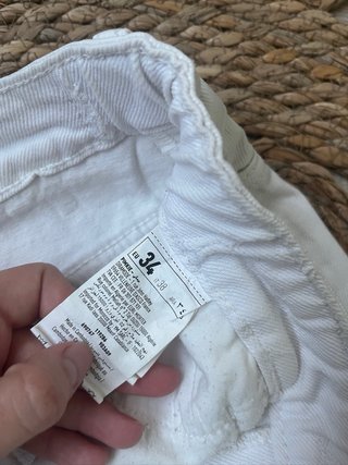 Falda vaquera blanca Pimkie
